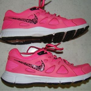 Nike women’s 2 Hot Pink Cheetah Sneakers. US Size 8. New.